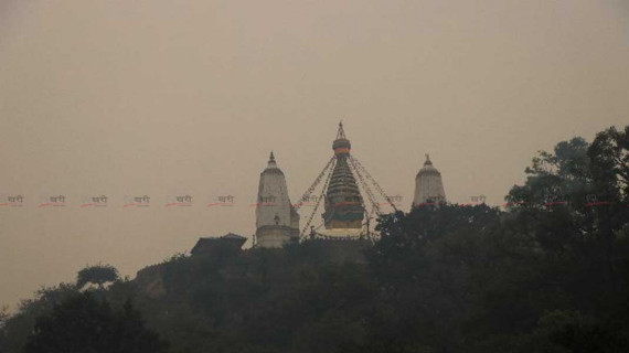 काठमाडौंको आकाश धुम्म, वायु अति अस्वस्थकर 